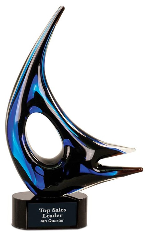 Blue Sail Art Glass 2