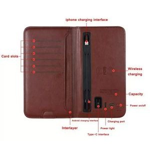 Leather Wallet With Wireless Charging 4