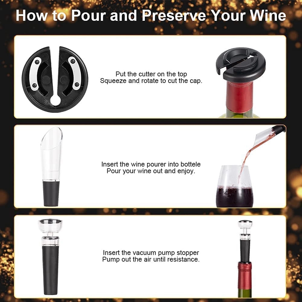 Electric Wine Opener Set 6