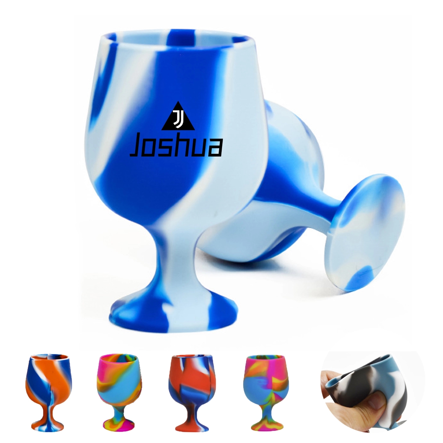Unbreakable Silicone Wine Goblet Glasses 1