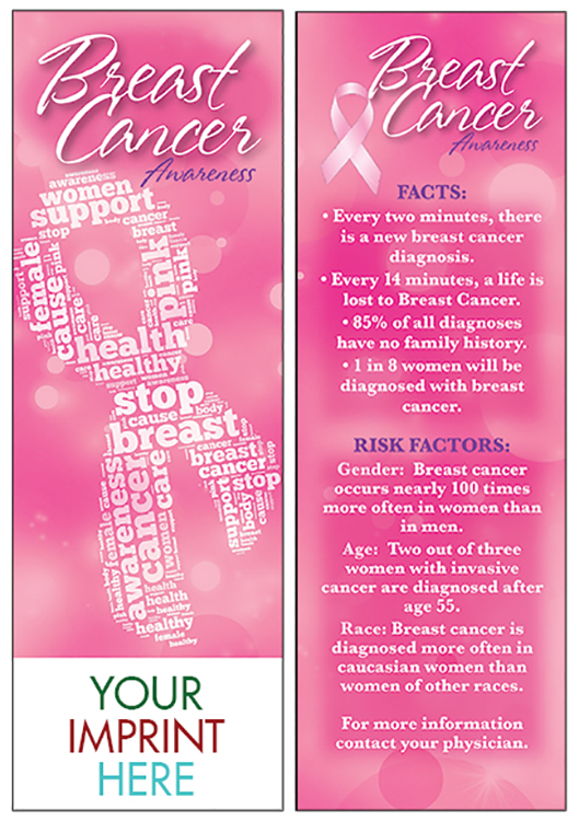 BOOKMARK - Breast Cancer Awareness Bookmark 2