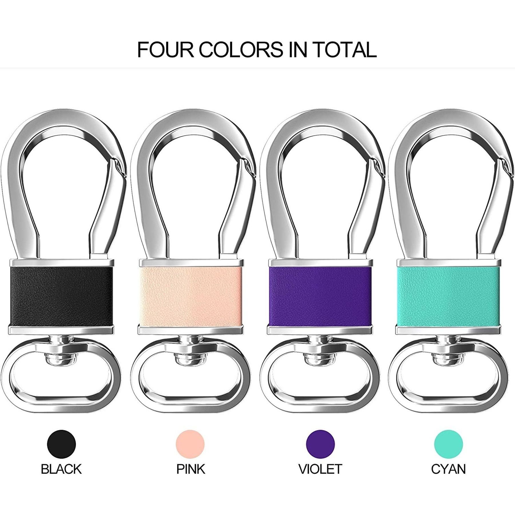 Metal Carabiner Keychain Key Clip Hook Key Ring Holder 8