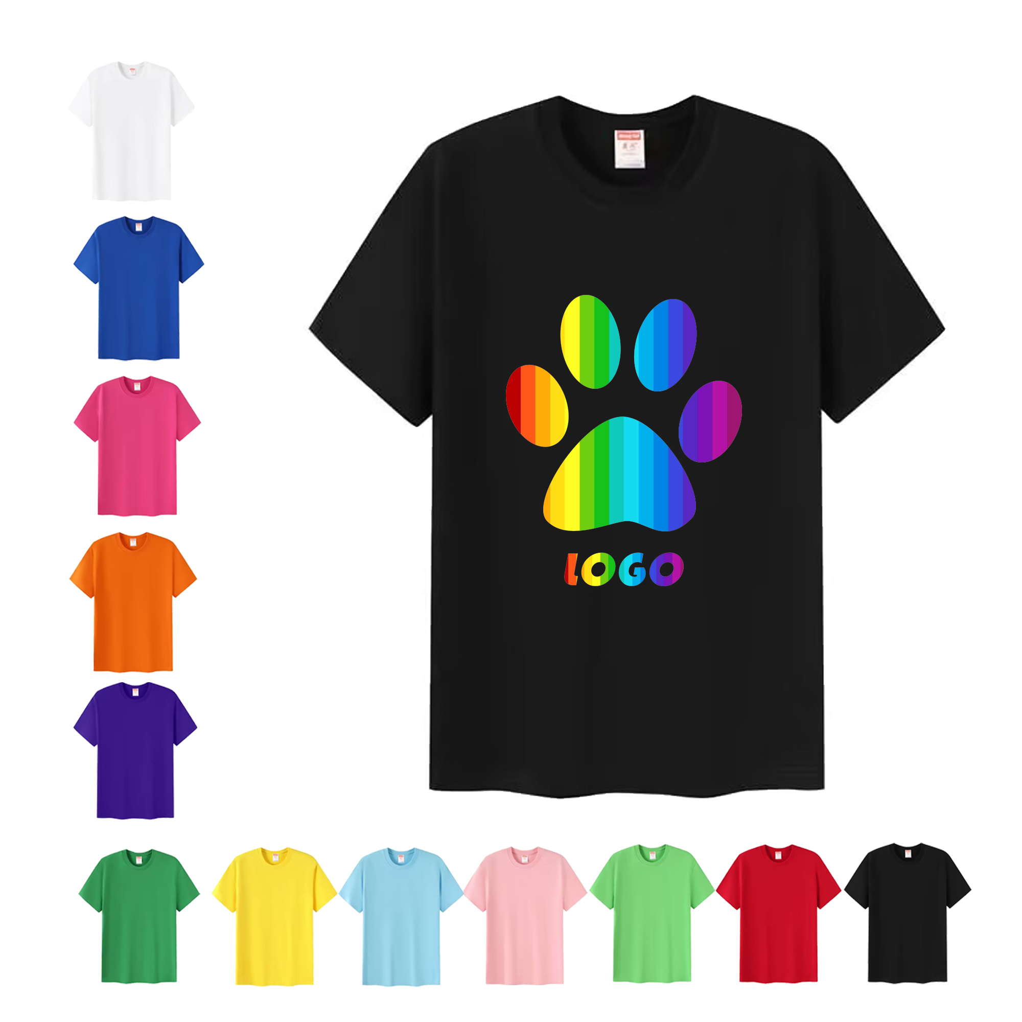 MOQ20 Not Easy To Lose Color Cotton Shirts Full Color 1