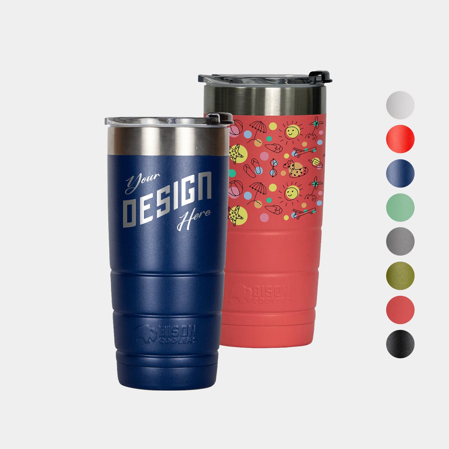 22 oz Bison® Stainless Steel Insulated Leakproof Tumbler 2