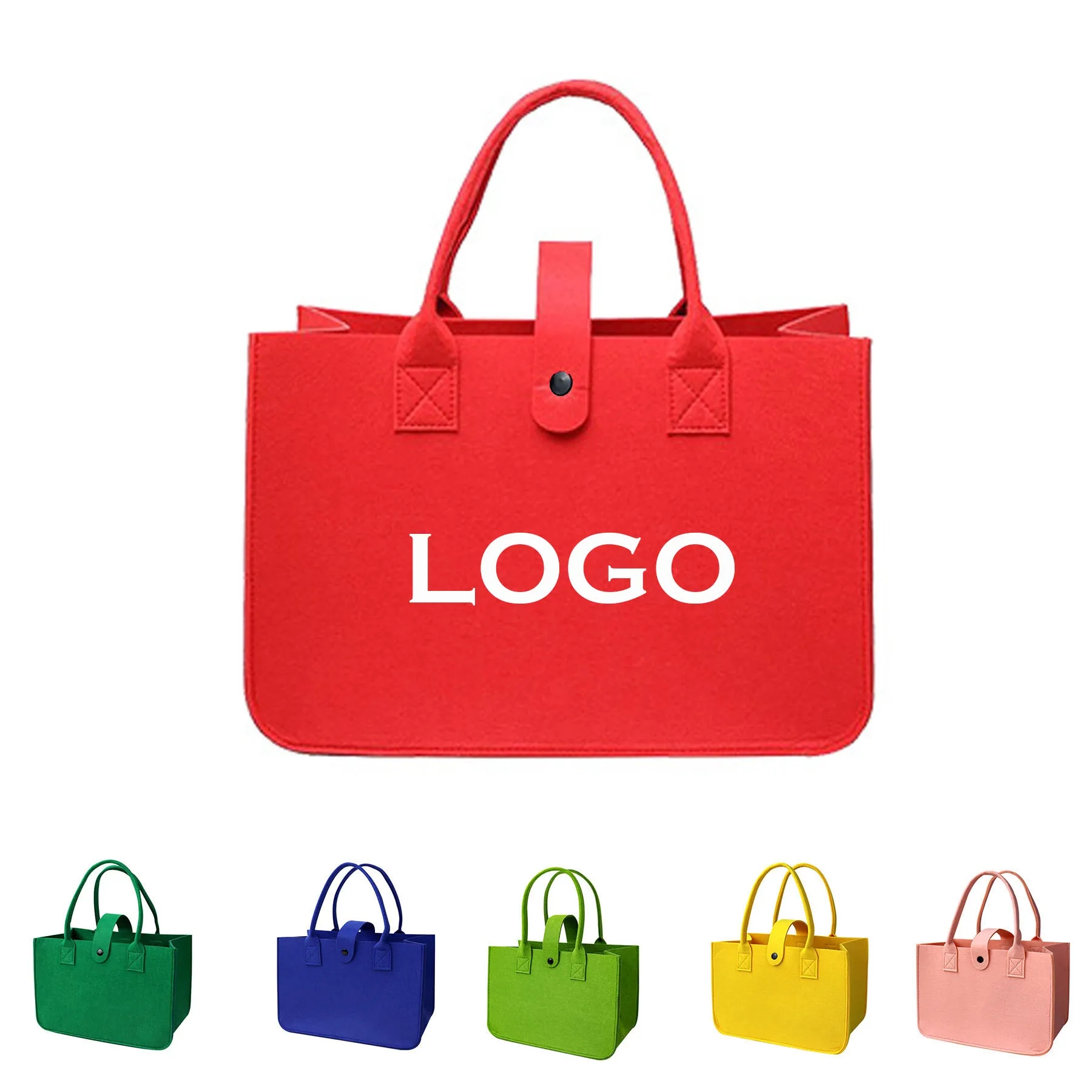 Felt Shopping Bag, custom tote bag with logo imprint 2