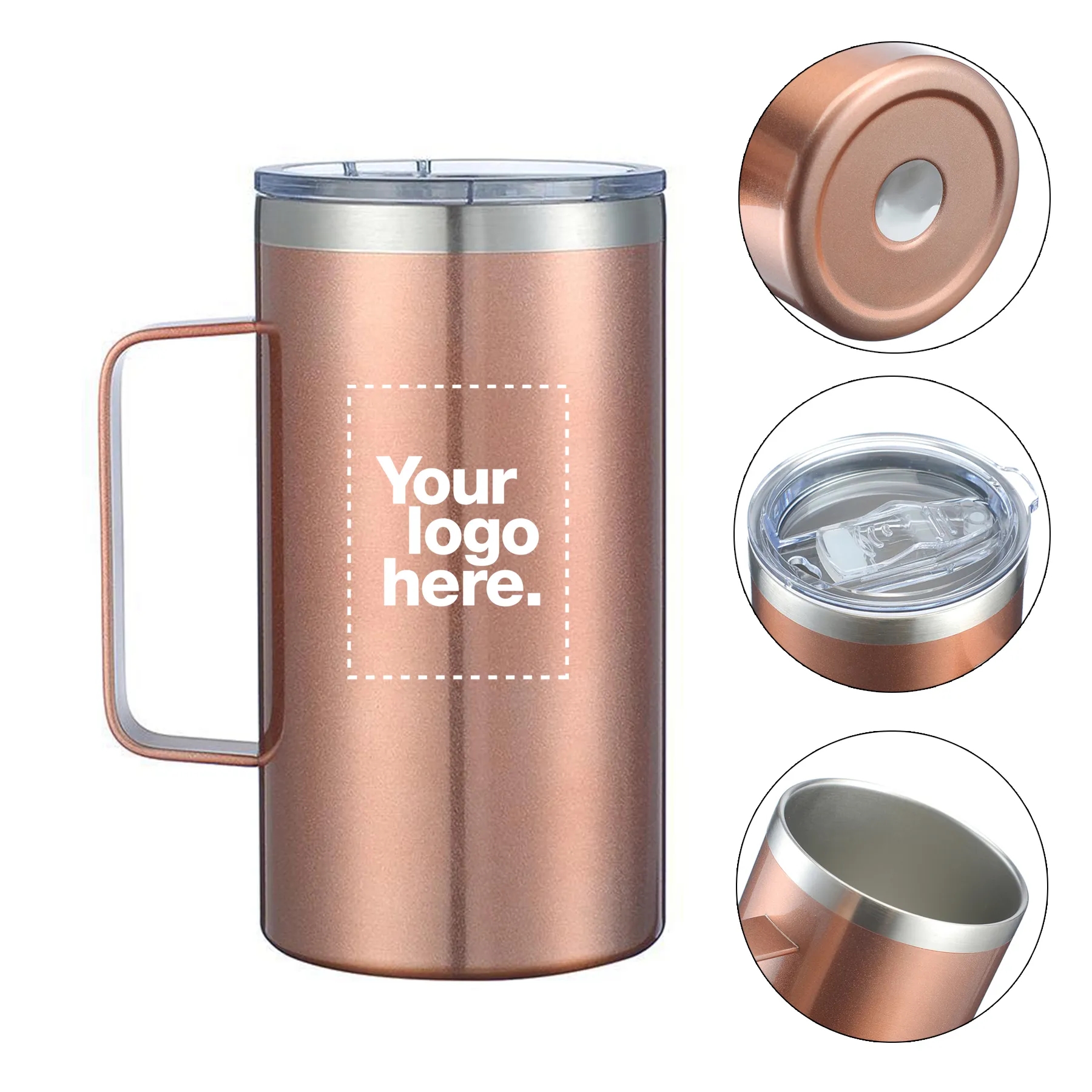 24oz Stainless Steel Double Wal Insulated Tumbler 5