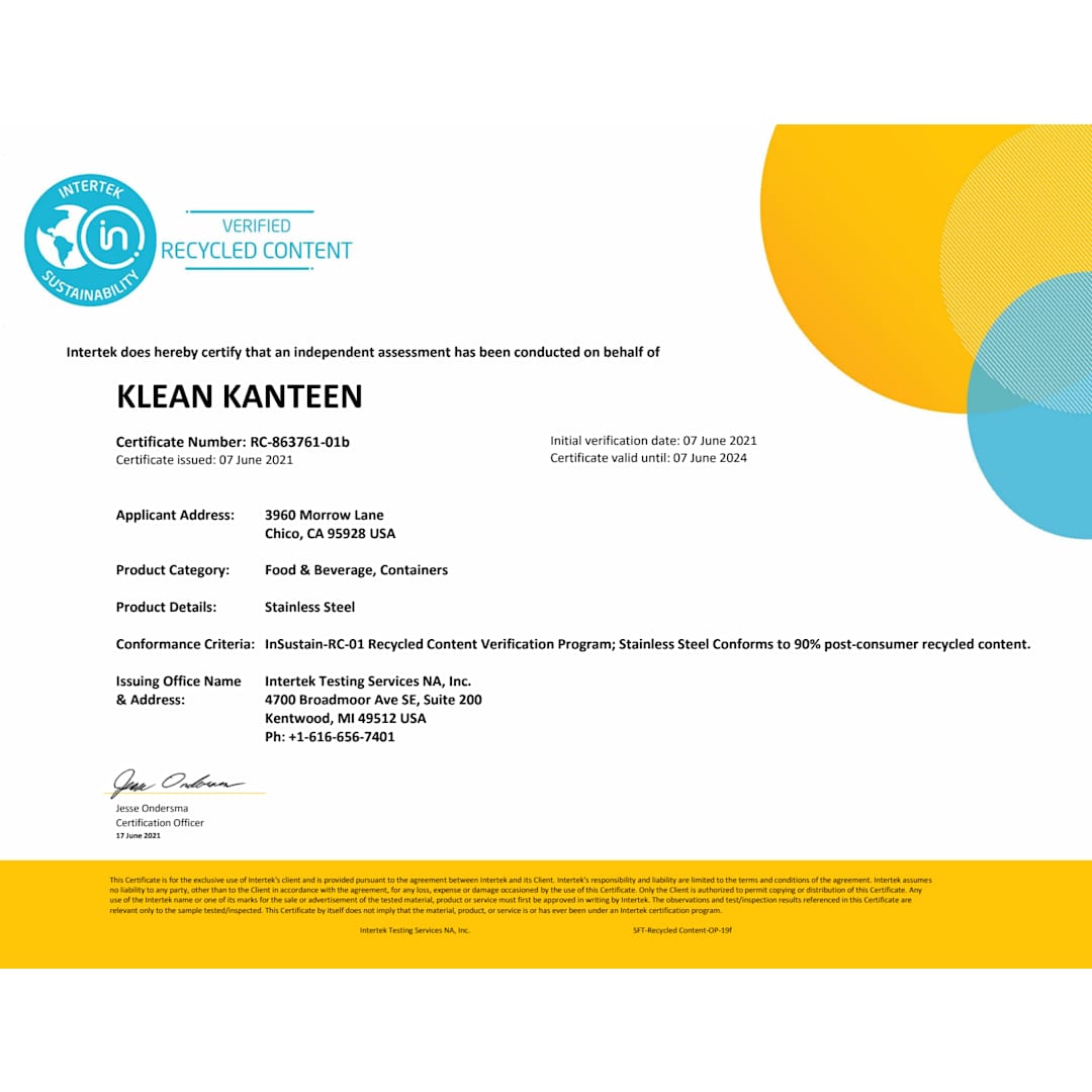 Klean Kanteen Eco TKWide 16oz- Café cap 48