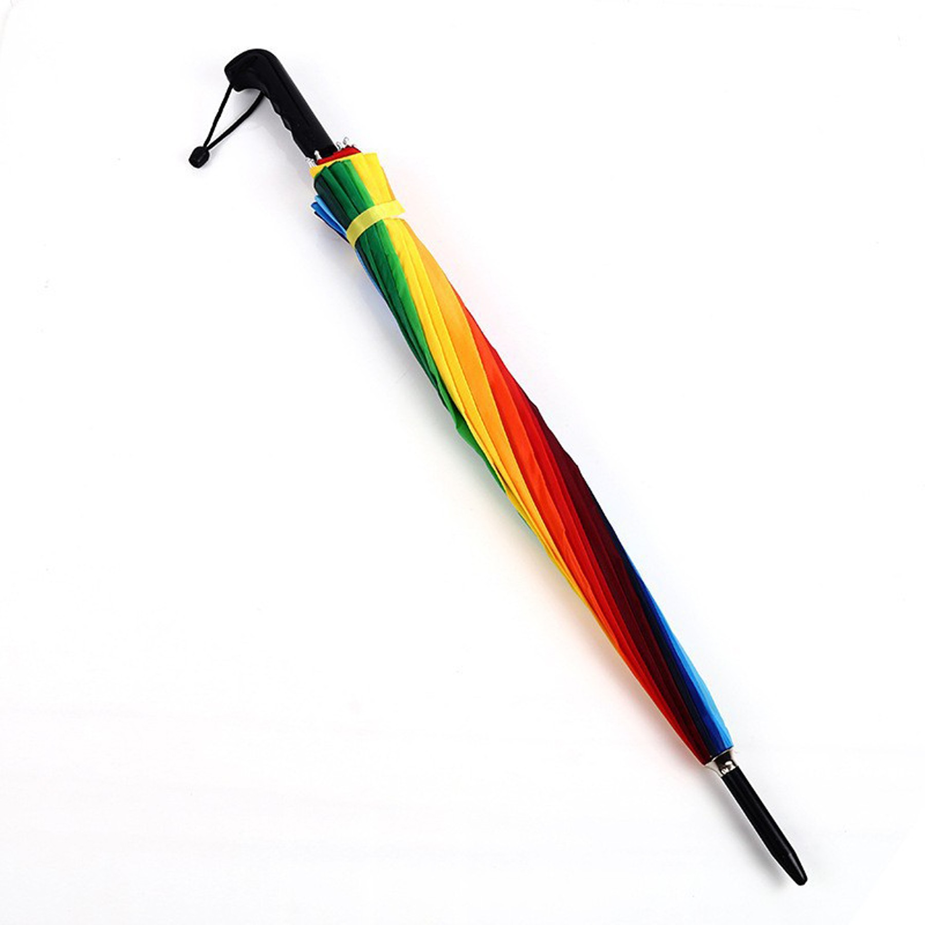 16 Rib Stick Rainbow Umbrella 3