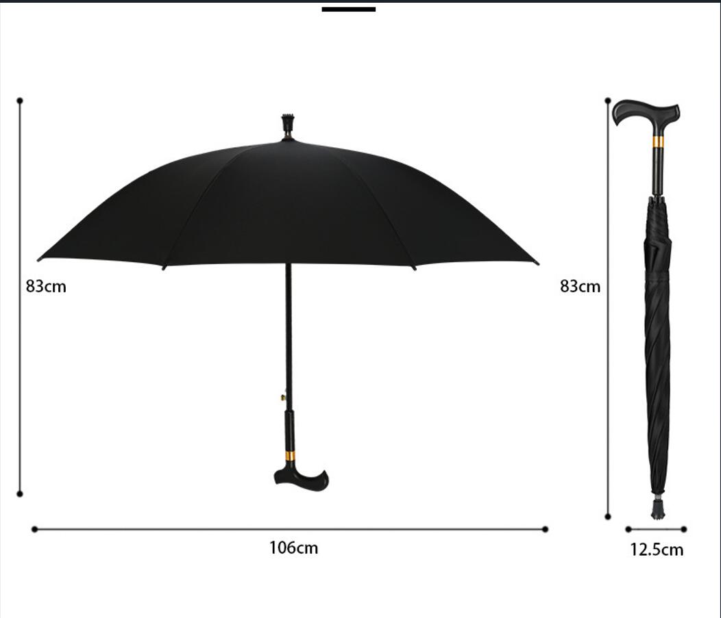 Automatic non-slip crutch umbrella for the elderly 2