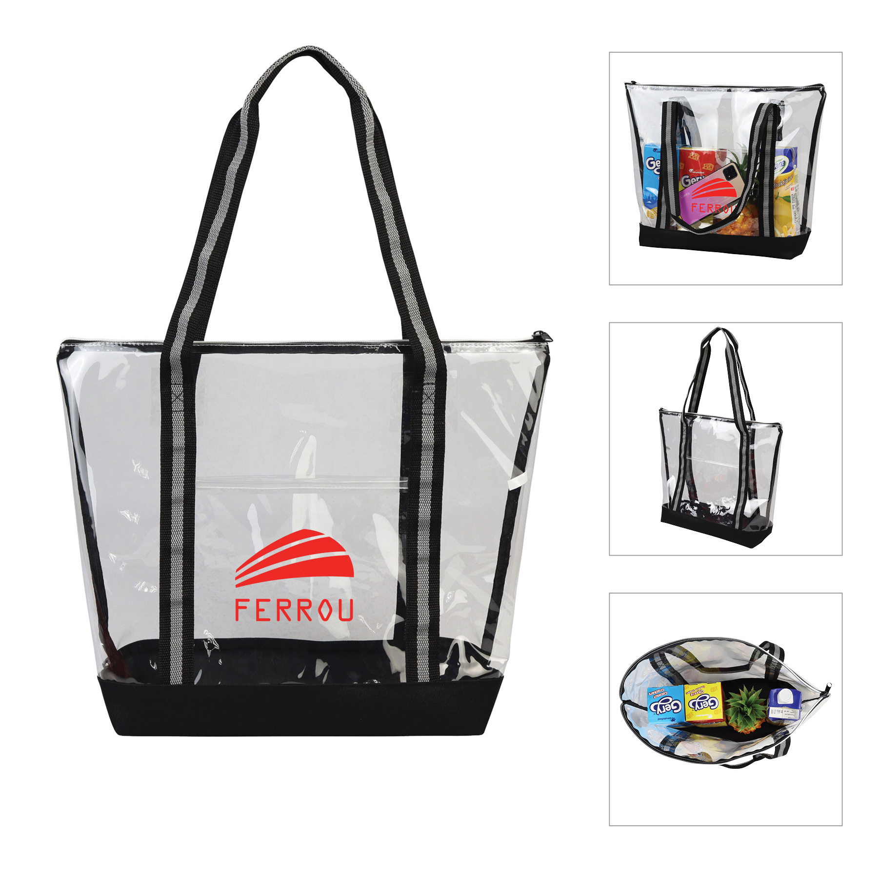Capitola Clear TPU Zippered Tote 6