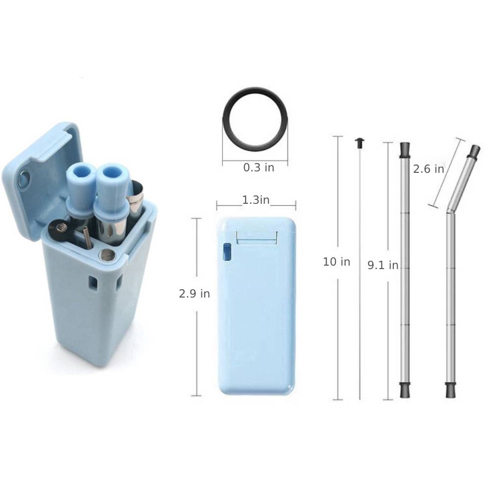 Stainless Steel And Silicone Straw 4