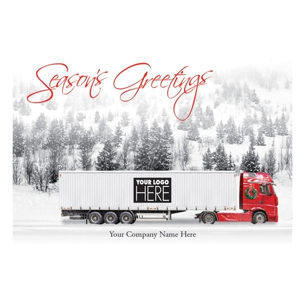 On the Road Transportation Holiday Logo Cards 2