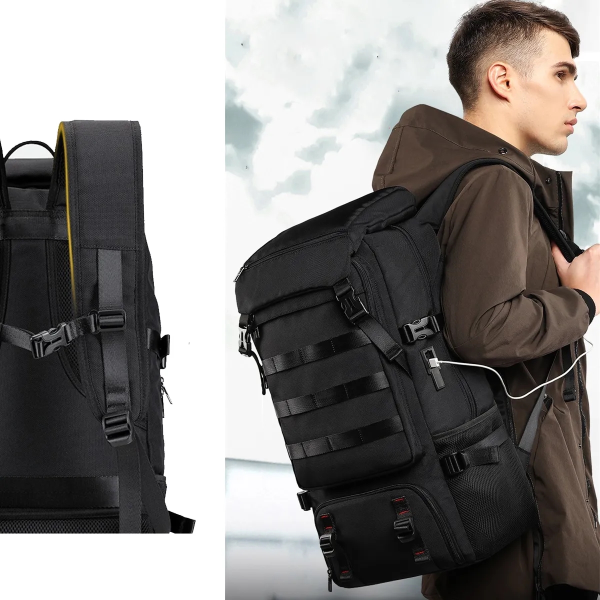 Multifunctional Waterproof Large Capacity Camping Backpack 5
