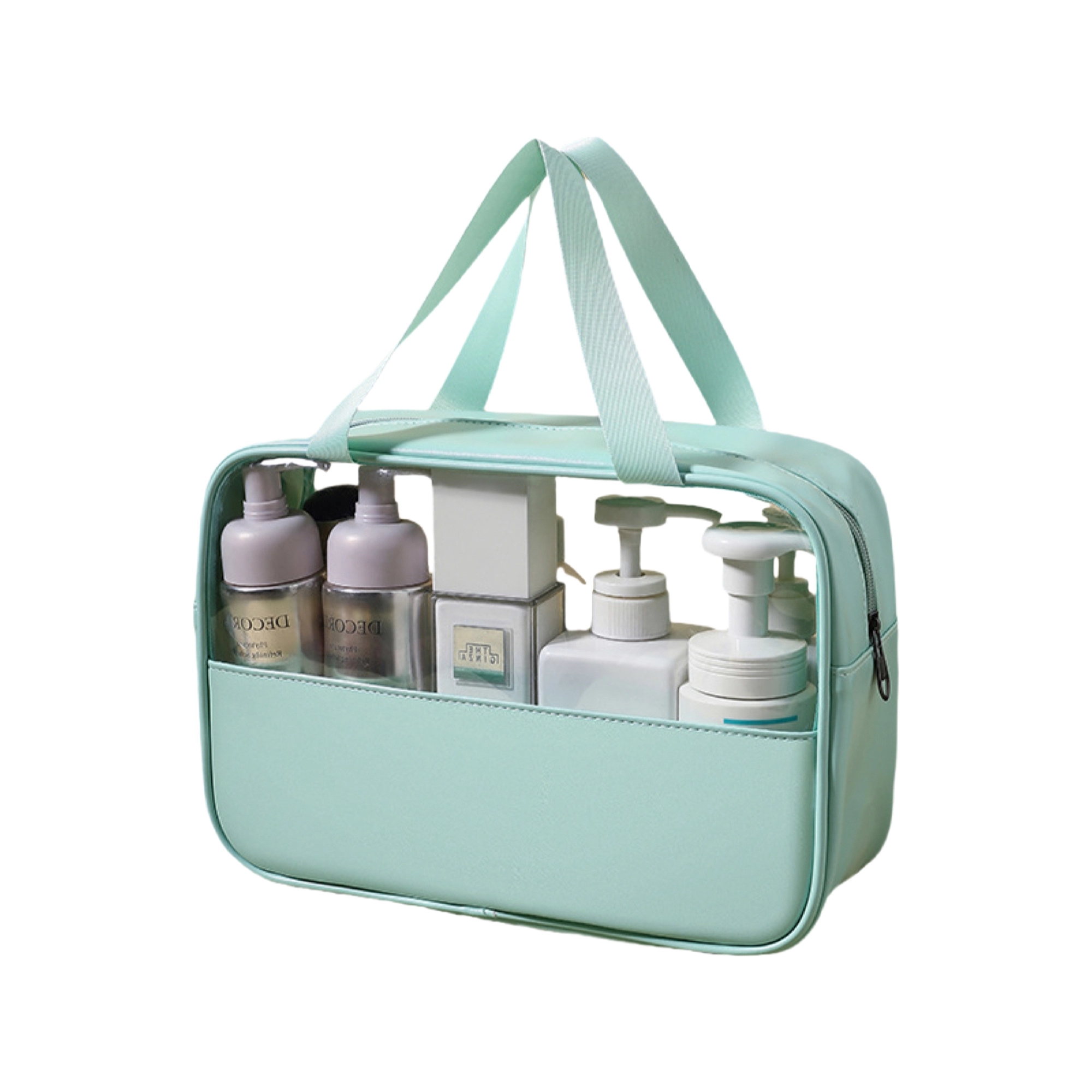 MOQ 50 PU Transparent Makeup Bag 2