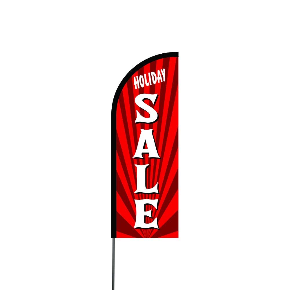 Holiday Sale Flag Kit 17' Feet Feather Flag Sign Outdoor Banner 1