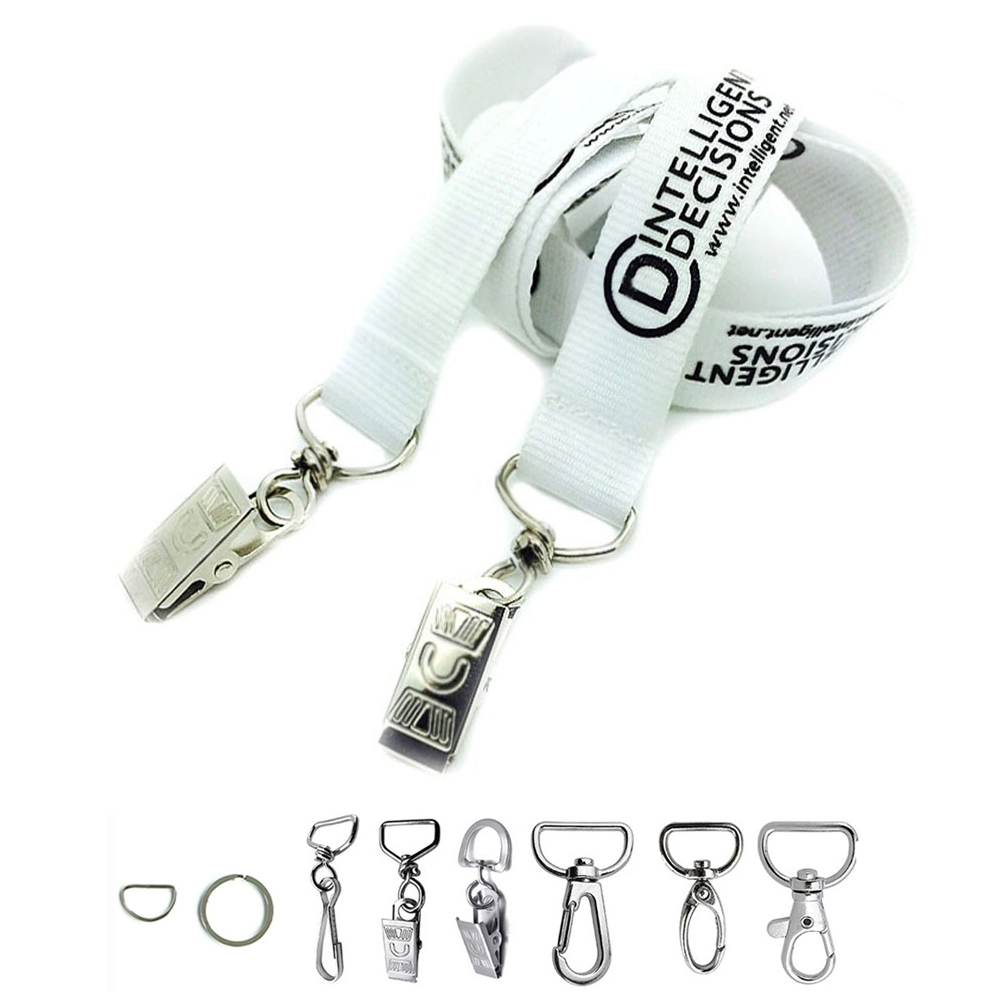 3/4" Preminum Silkscreen Polyester Lanyard w/2 Swivel Hooks
