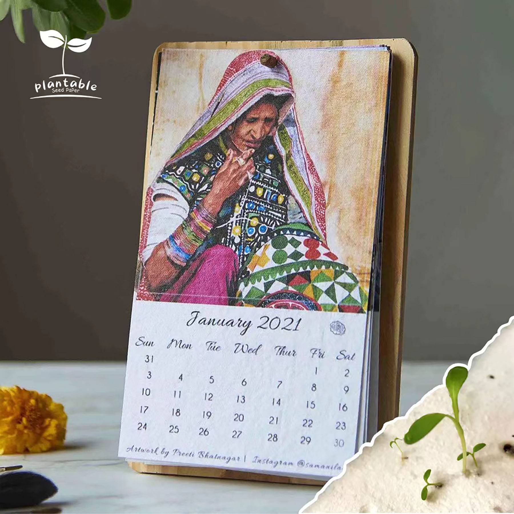 Seed Paper Wall Calendar 5