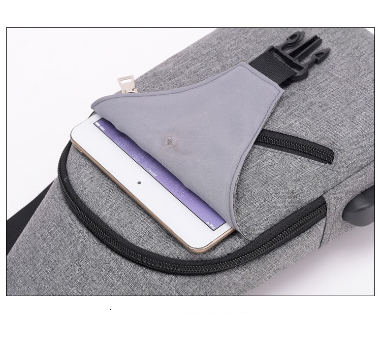 Oxford Multipurpose Crossbody Bag With Earphone Hole 3