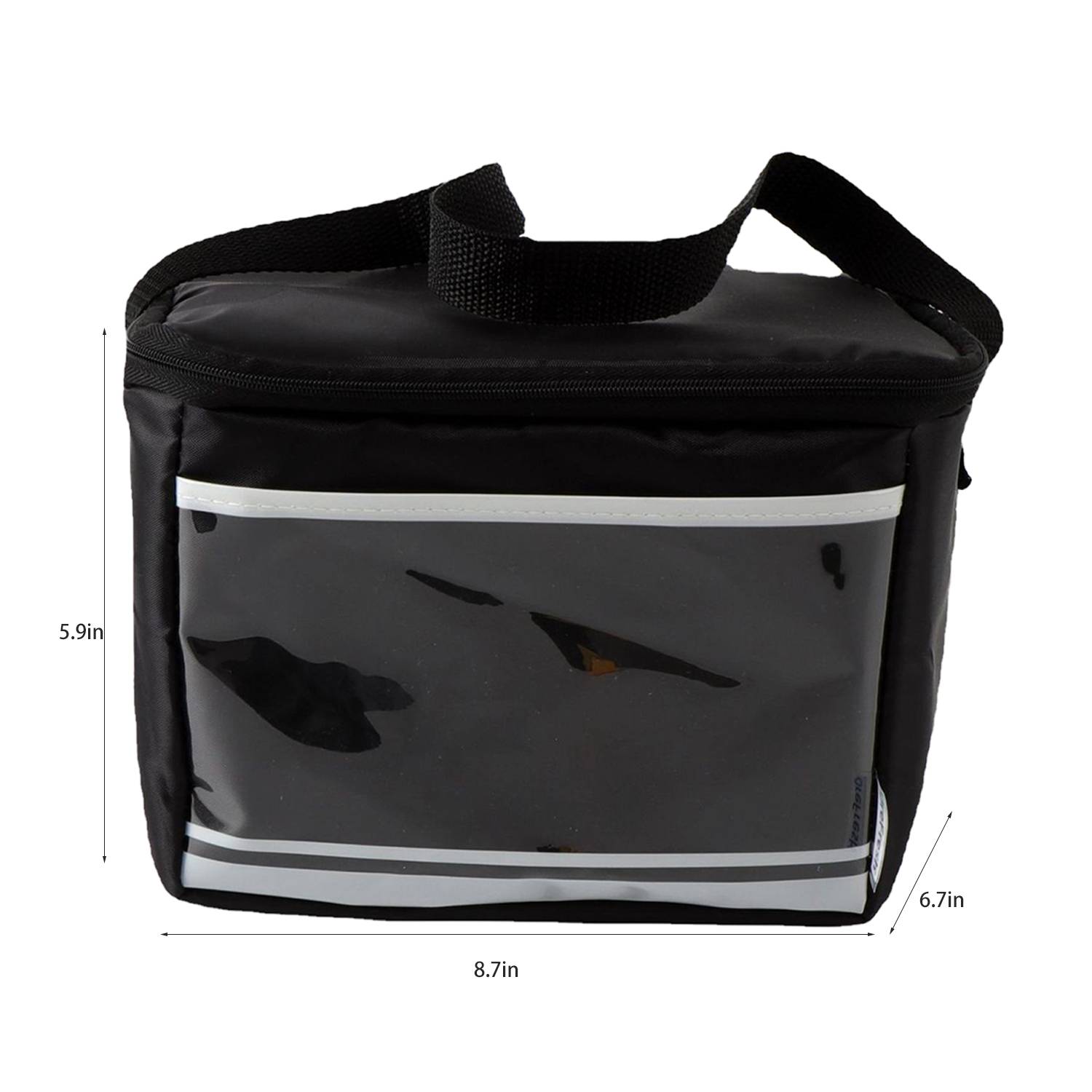 5L Oxford Insulated Food Delivery Bag w/ Shoulder Strap 5