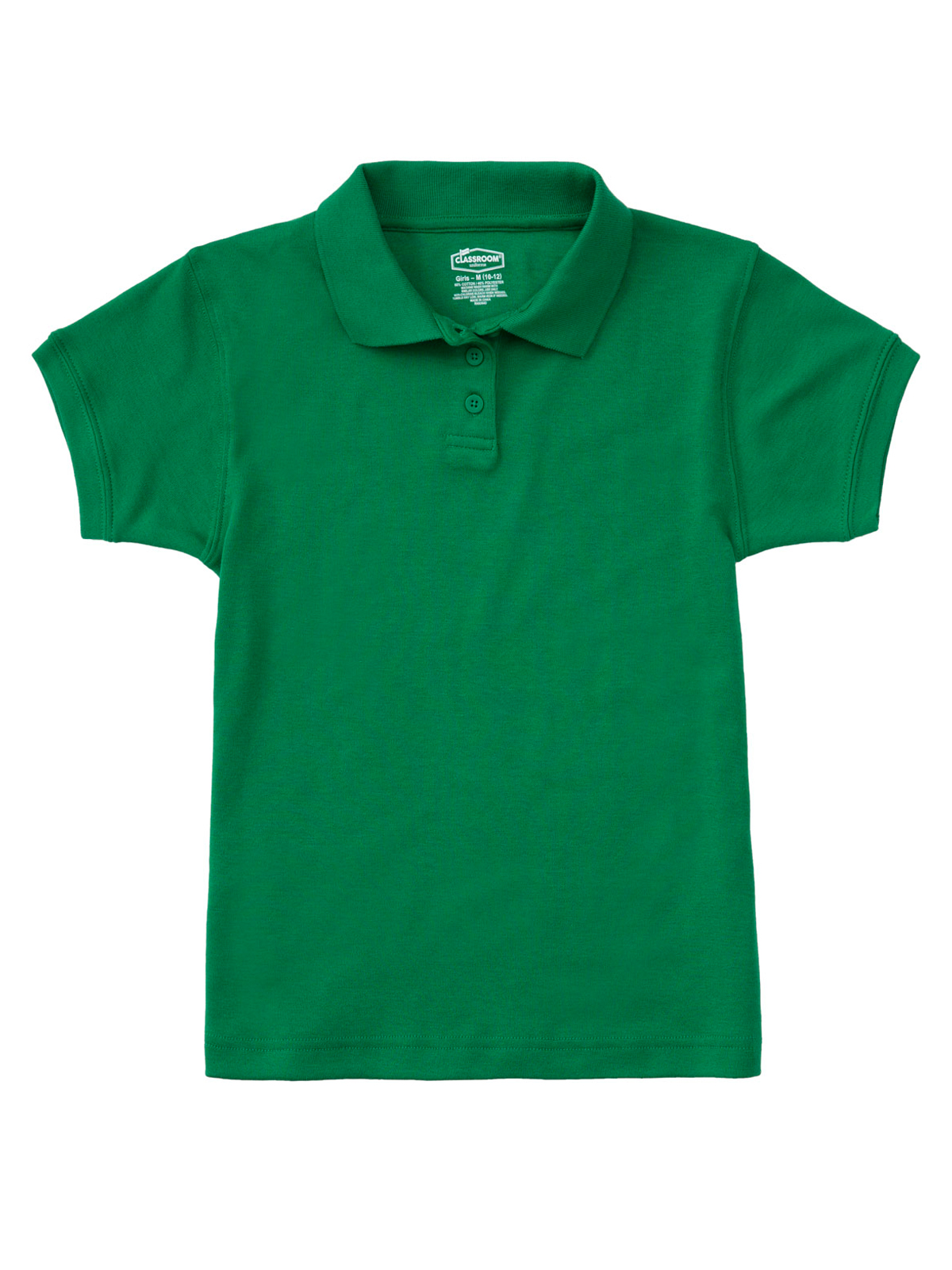 Classroom Uniforms - Junior Girls' Short Sleeve Fitted Interlock Polo 5