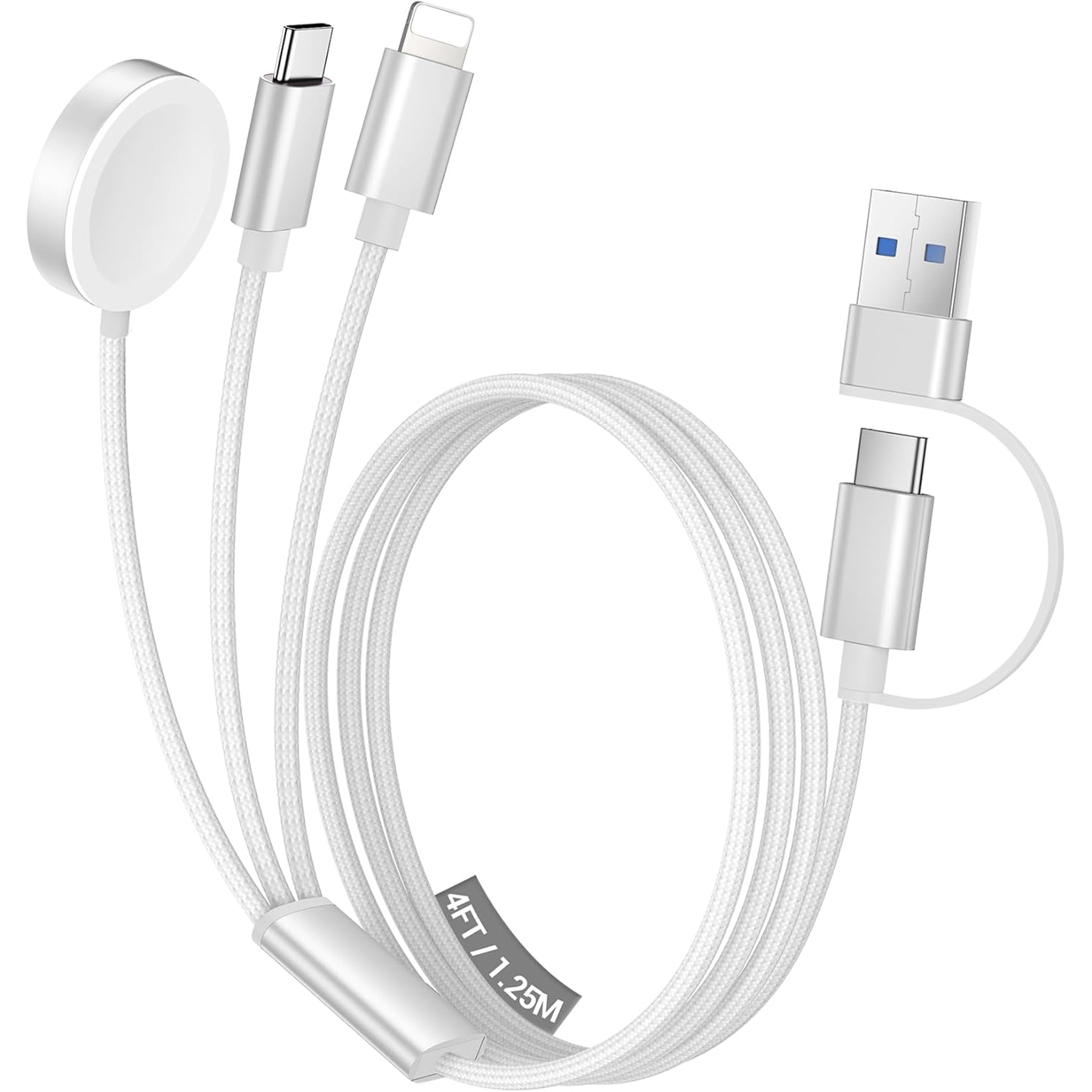 3 in 2 USB C Cable Multi Charging Cable Cord 8