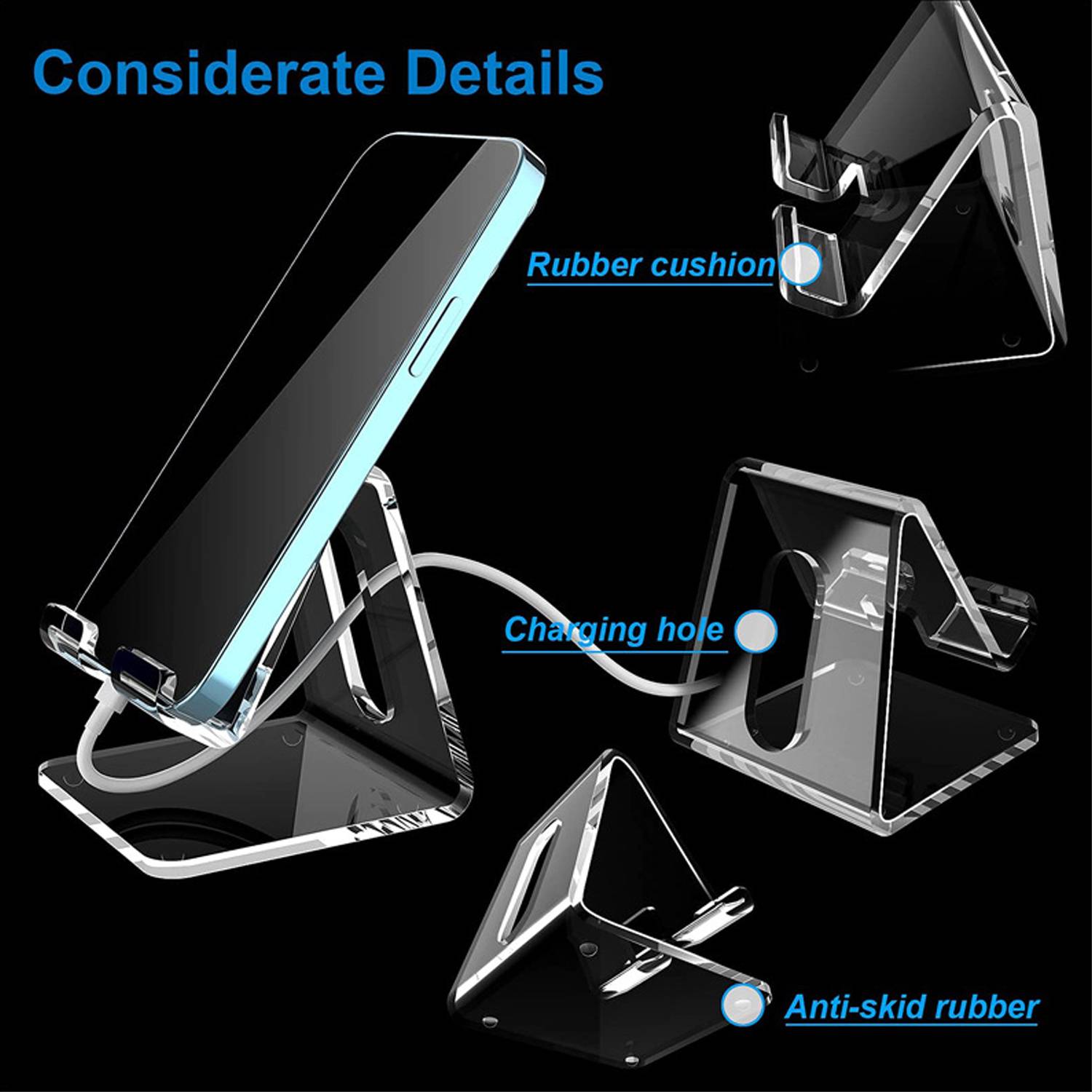 Acrylic Cell Phone Display Stand Holder 5