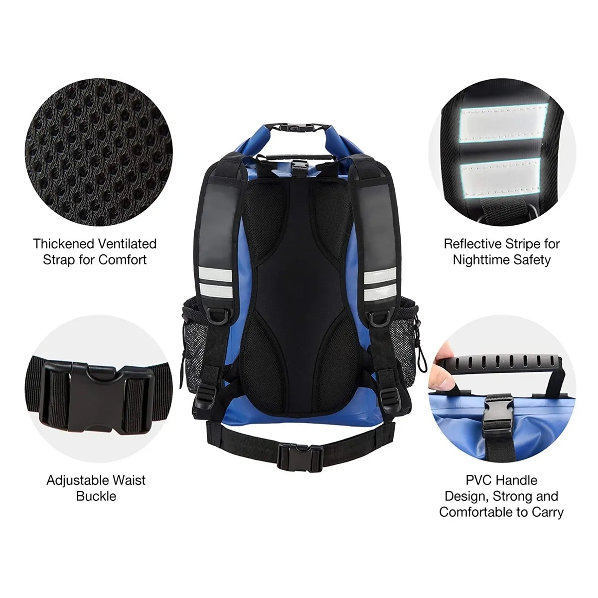 Waterproof Floating Dry Sack Backpack Kayak Rafting Bag 3