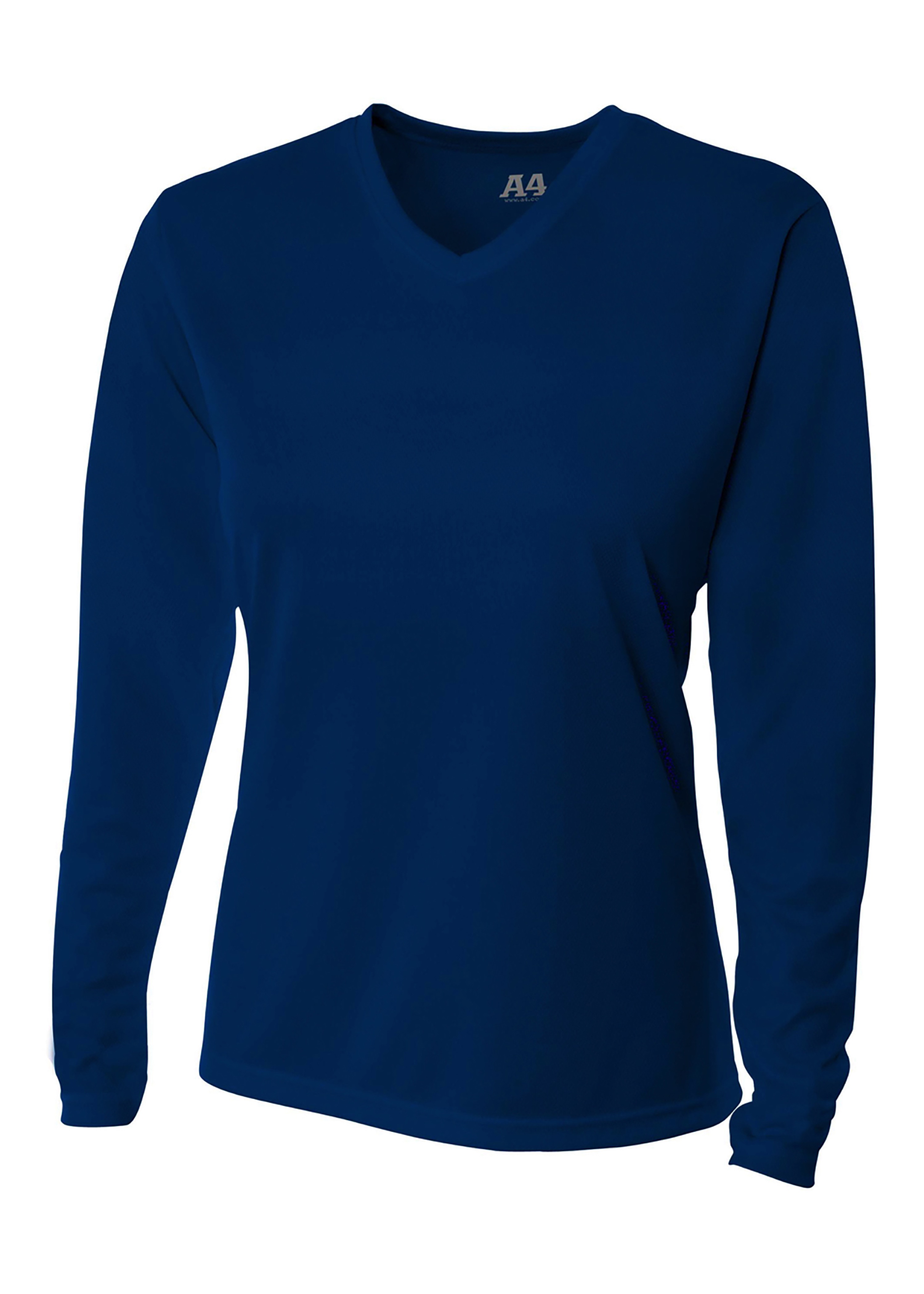 A4 Long Sleeve V-Neck Bird's Eye Mesh Tee 12