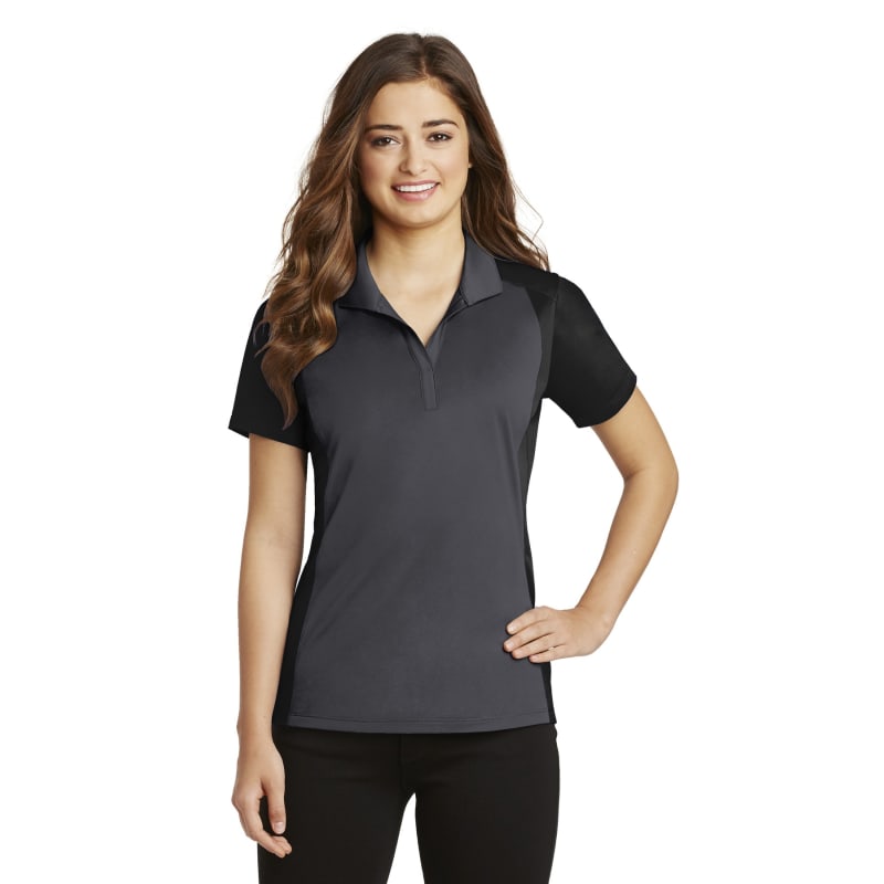 Sport-Tek Women's Colorblock Micropique Sport-Wick Polo. 19