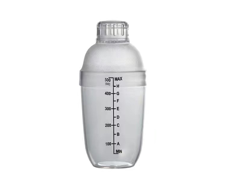 Plastic Cocktail Shaker Bottle With Graduated 4