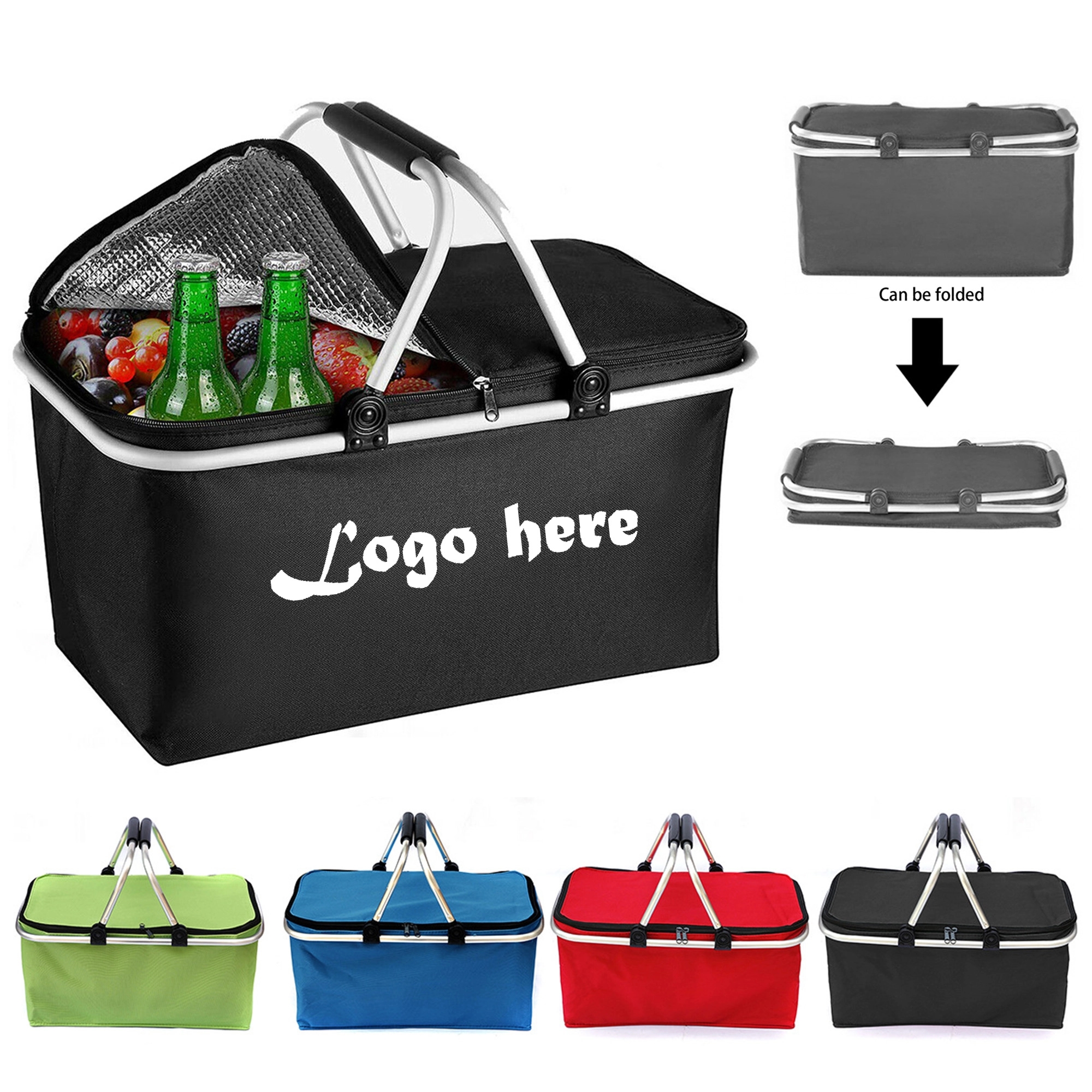 Insulated Collapsible Picnic Basket 7