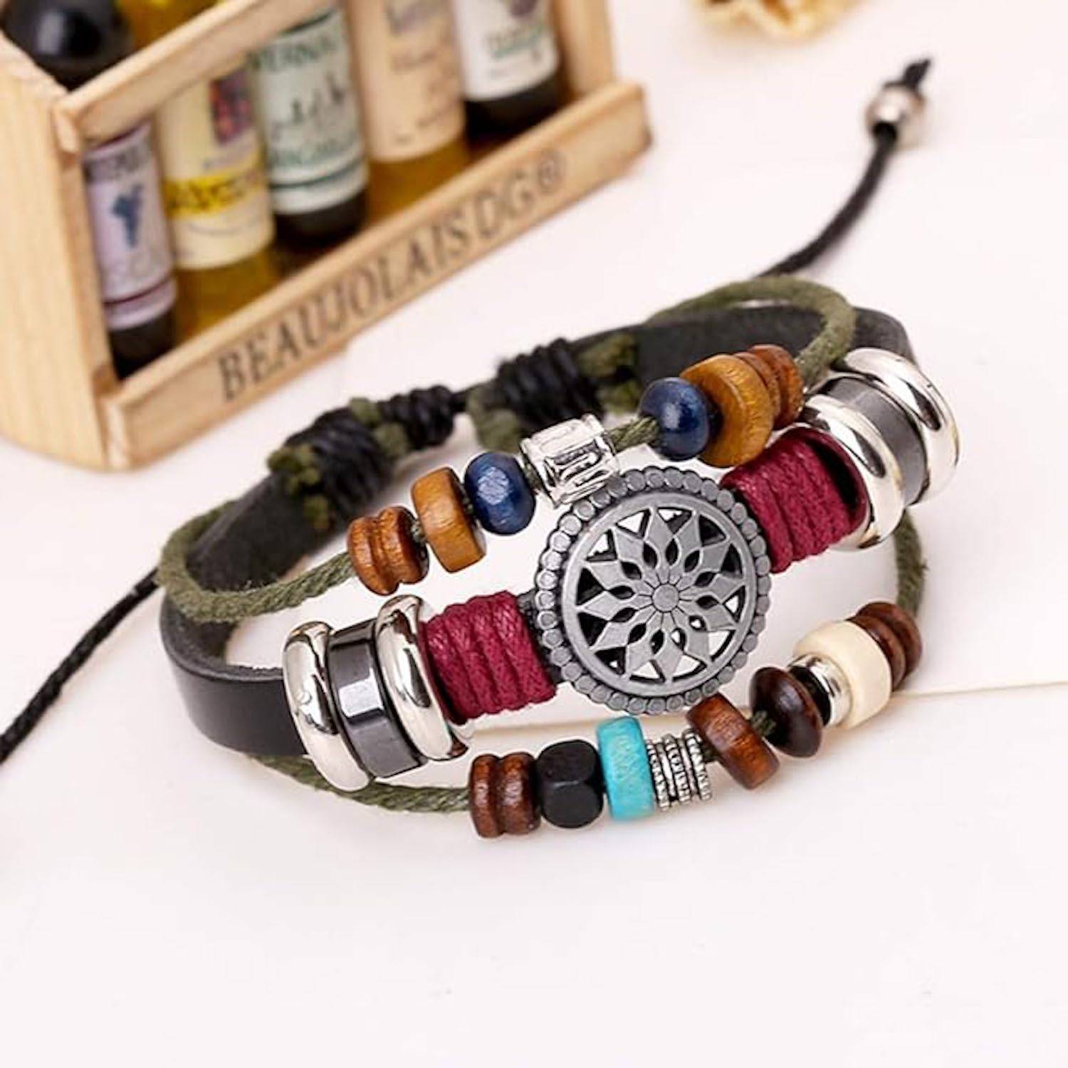 Women Bohemia Wind Beaded Multilayer Hand Woven Bracelet 3