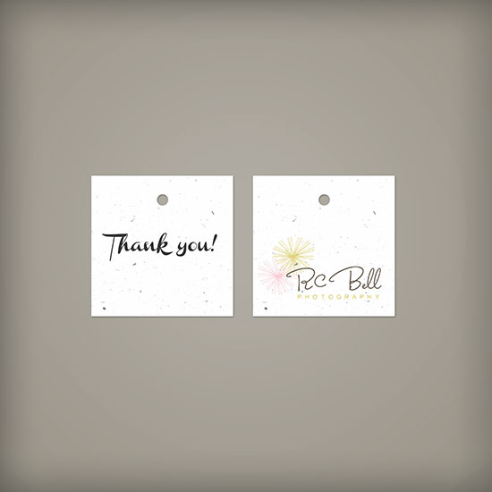 Double-Sided 2 x 2" Square Seed Paper Tags 4
