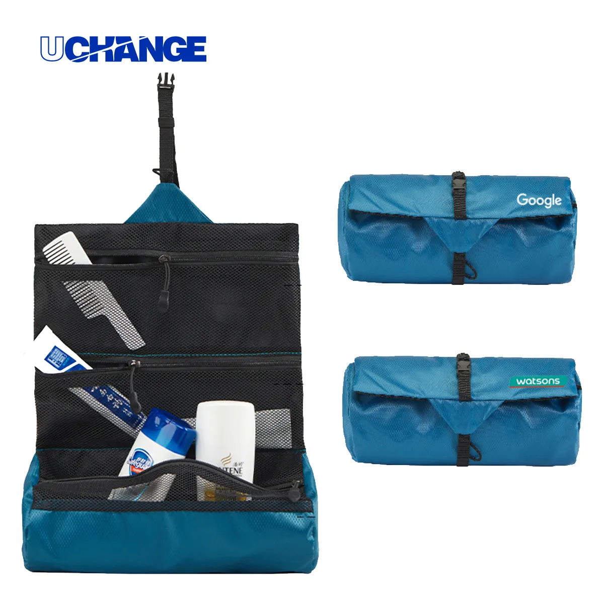 Foldable Hanging Toiletry Bag With Buckle 2