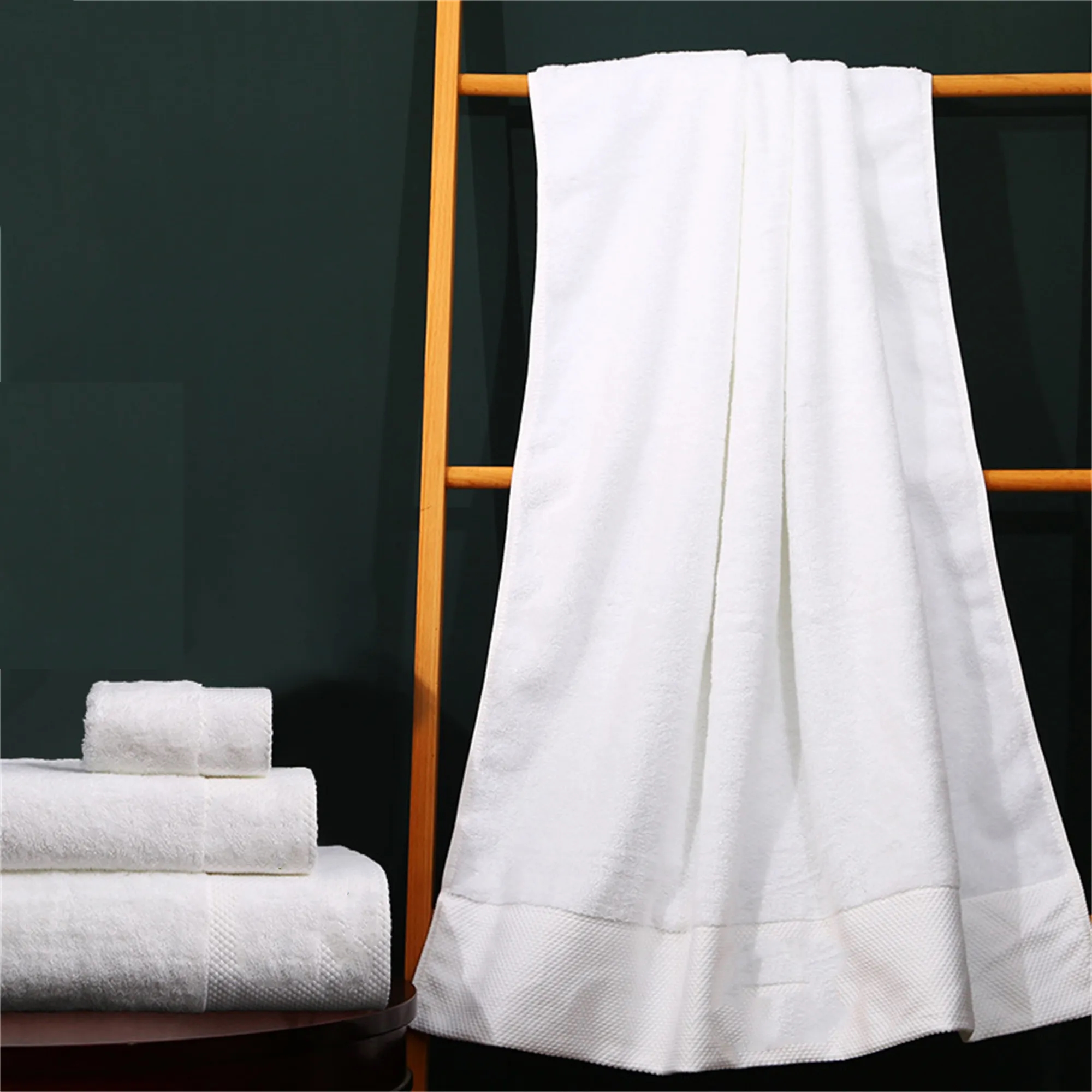Hotel Bath Towel 100% Cotton White Home Spa 3