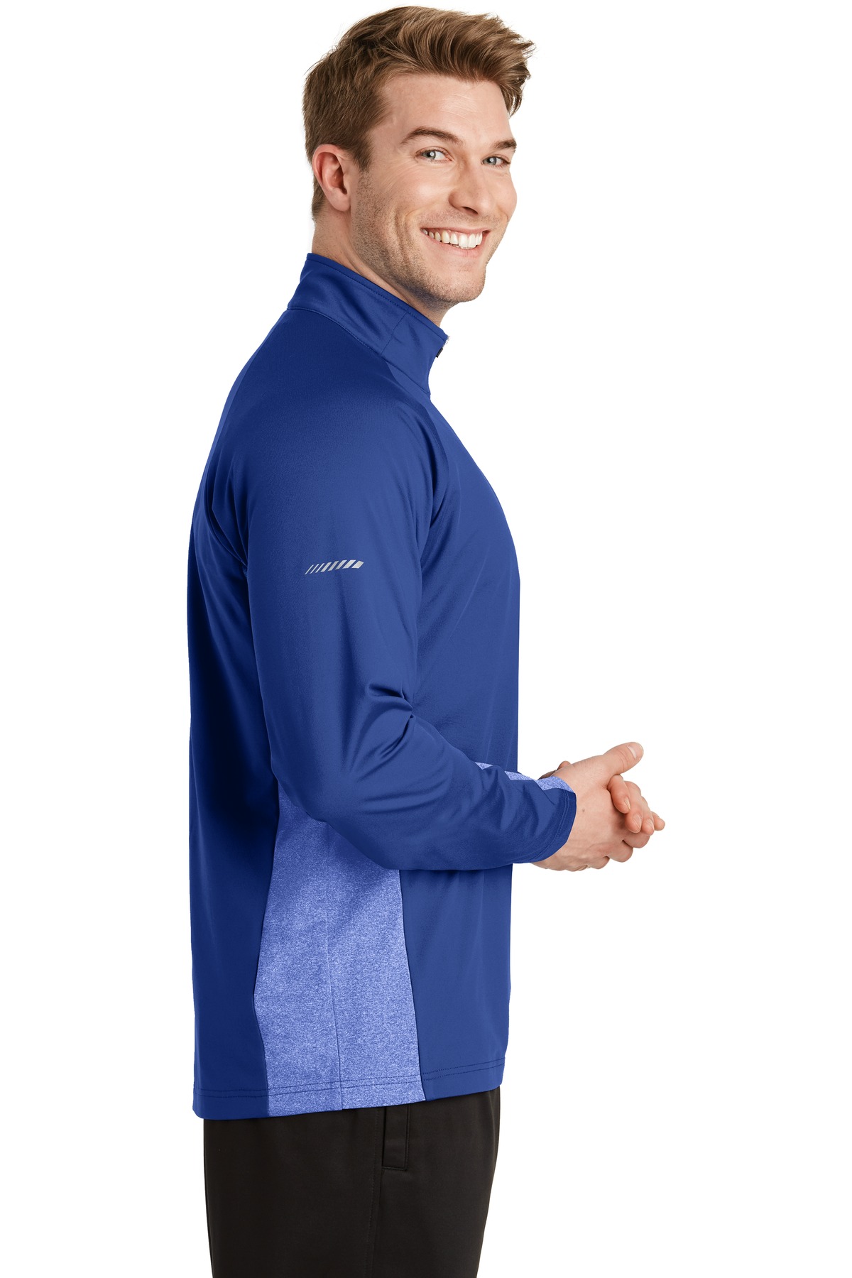 Sport-Tek Sport-Wick Stretch Contrast 1/4-Zip Pullover. ST854, custom hoodie or sweatshirt with logo imprint 10