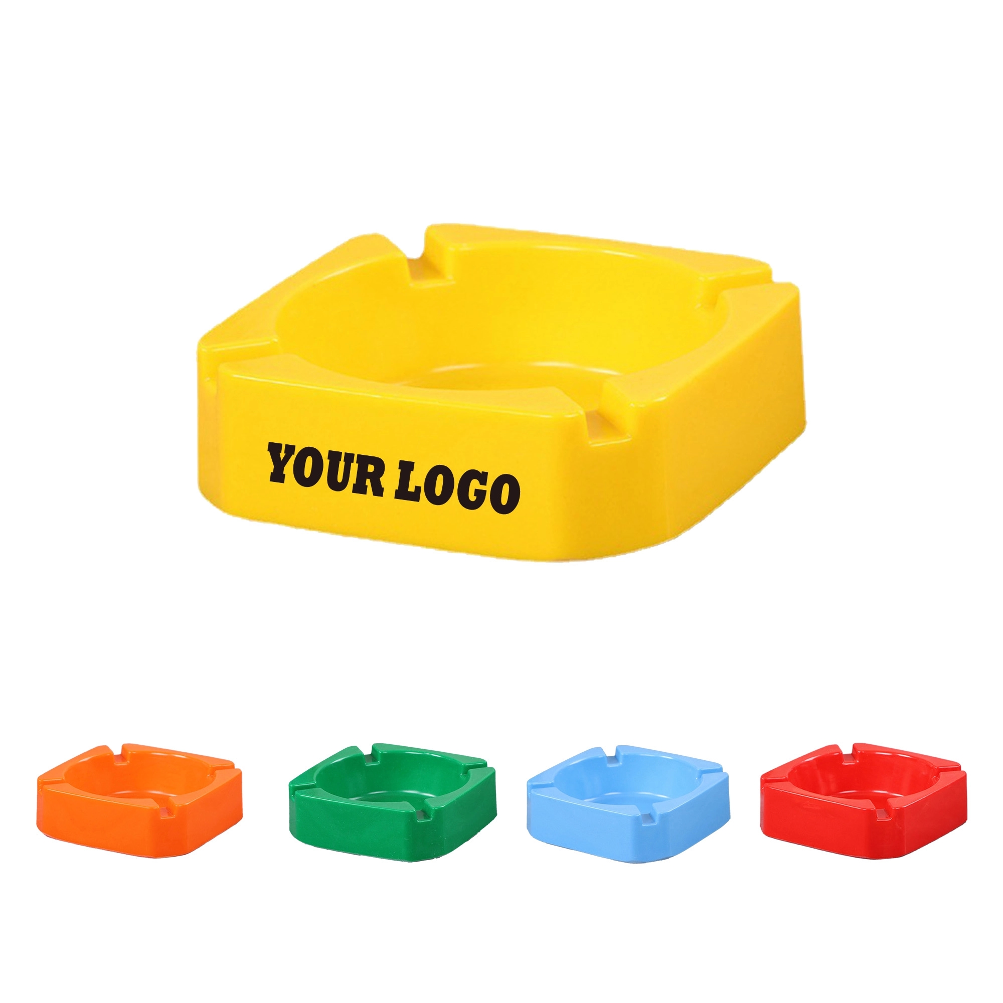 Square Plastic Melamine Cigarette Cigar Ashtray 9