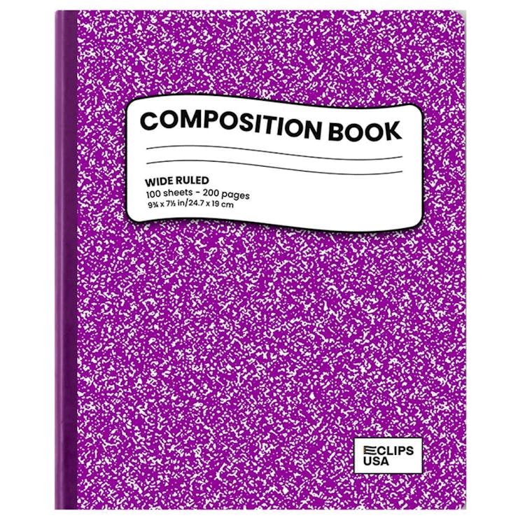 Marbled Composition Notebook - 100 Sheets Purple 1