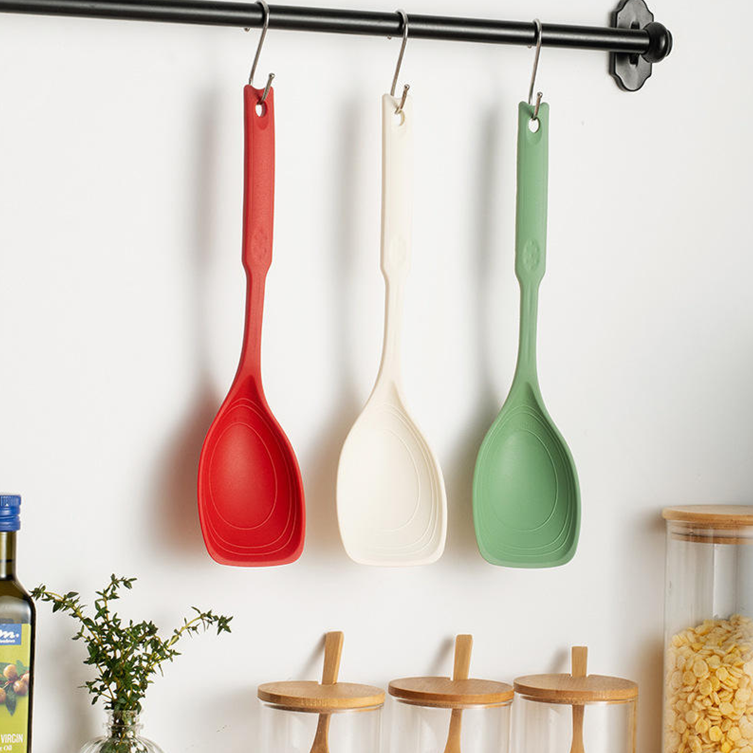 Multi-Purpose Silicone Spoon & Spatula Kitchen Tool 8