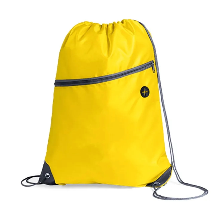 Drawstring Backpack With Zipper Pocket 5