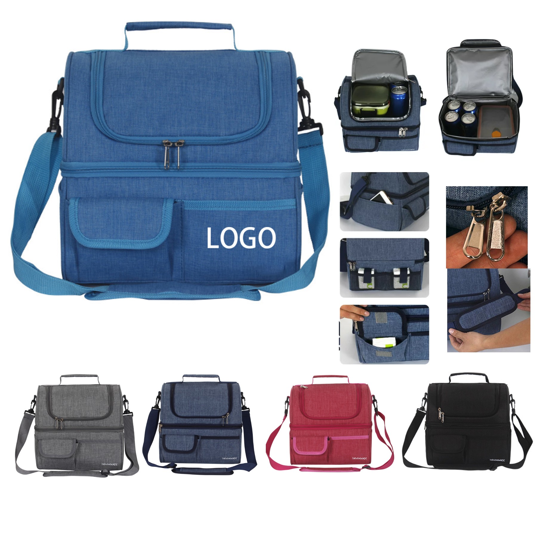 15L Double Layer Cooler Bag