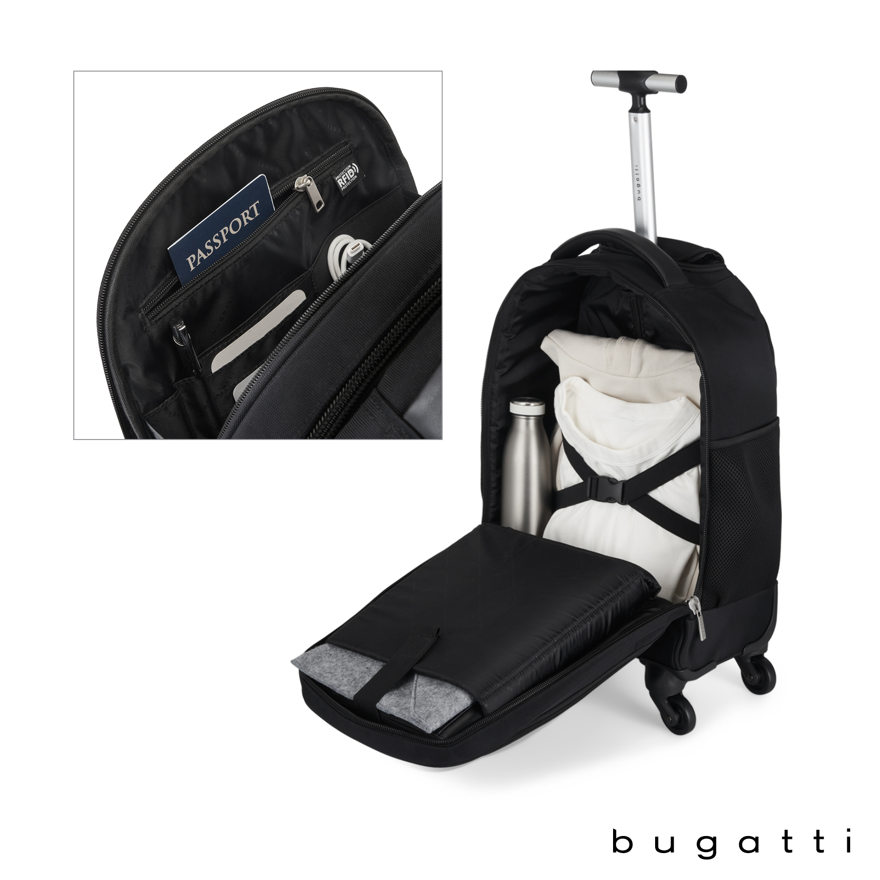 Bugatti Lucas Backpack On Wheels 3