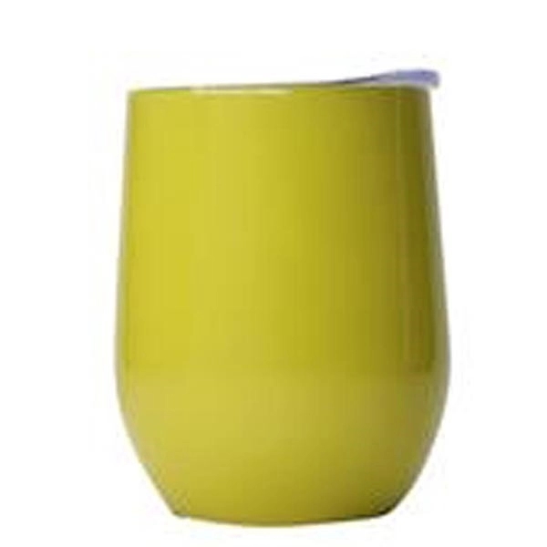 Insulated Egg Shaped Drinking Mug 12Oz 11