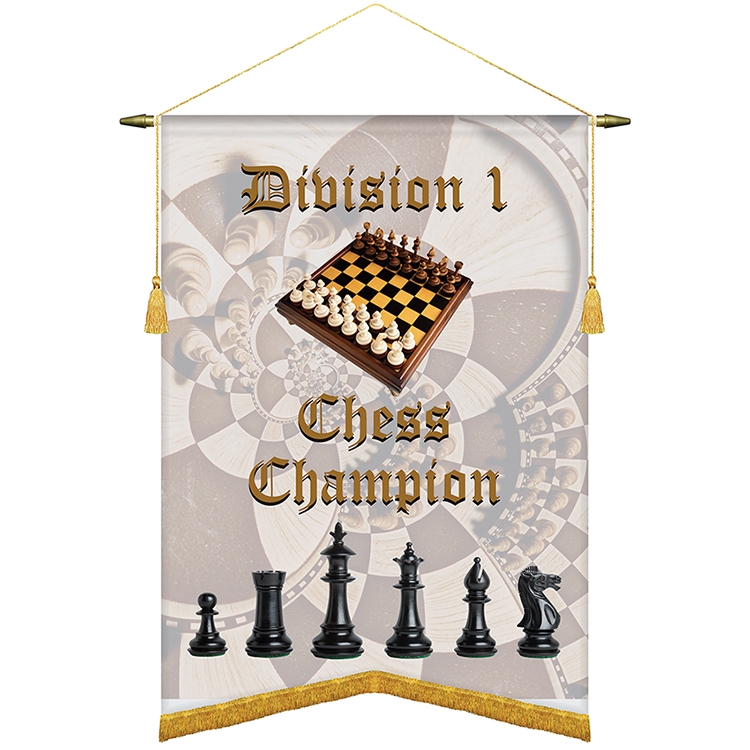 22" x 30" Podium Banner, Angle Cut / with Fringe 2
