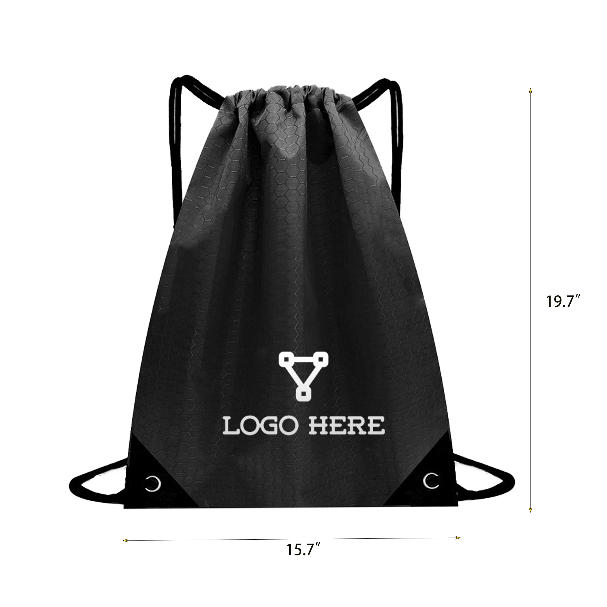 Solid Color Simple Drawstring Bag 3