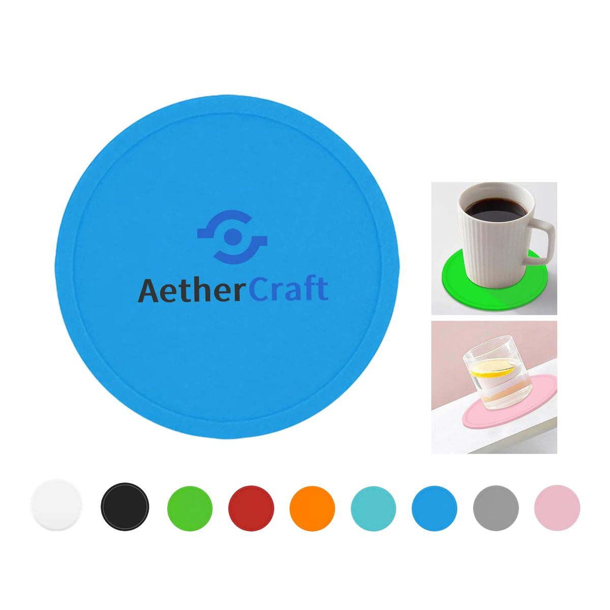 Round Silicone Drink Coasters with Heat Resistance 3