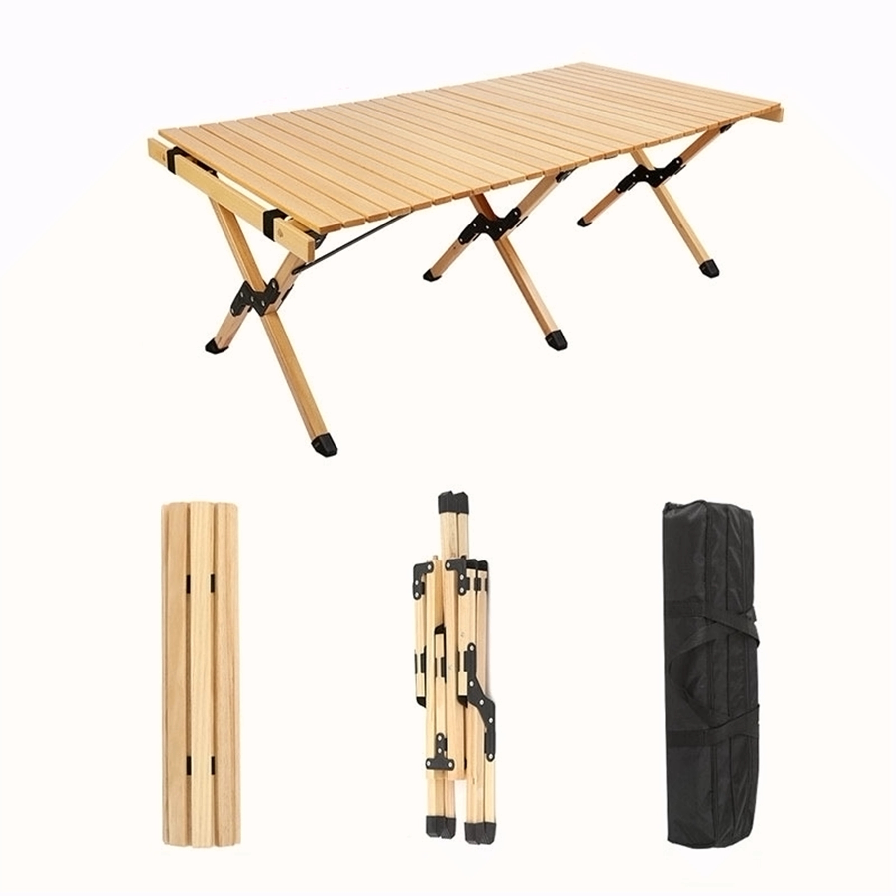 Wood Foldable Outdoor Camping Table 3