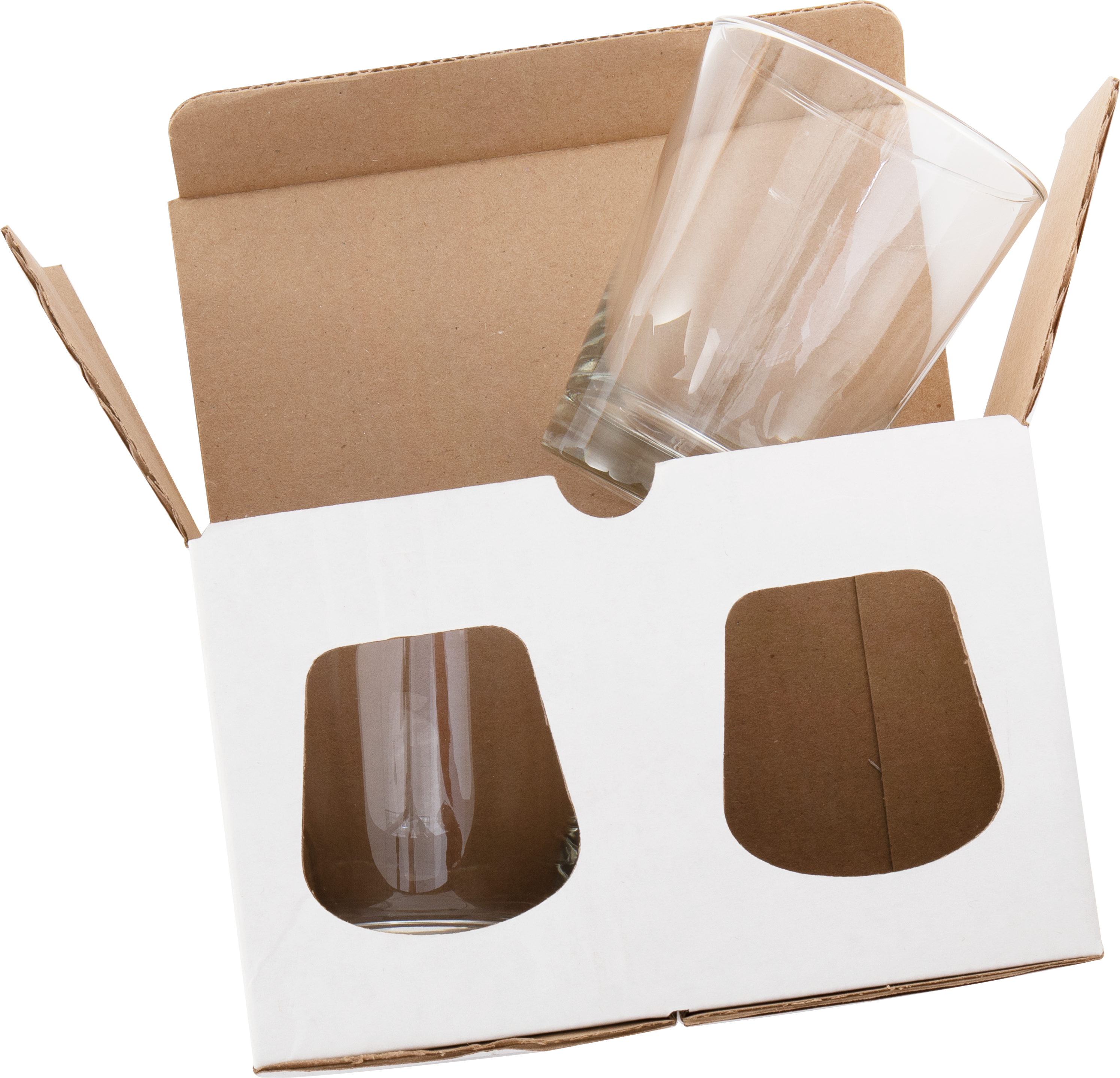 2 pack white box stemless