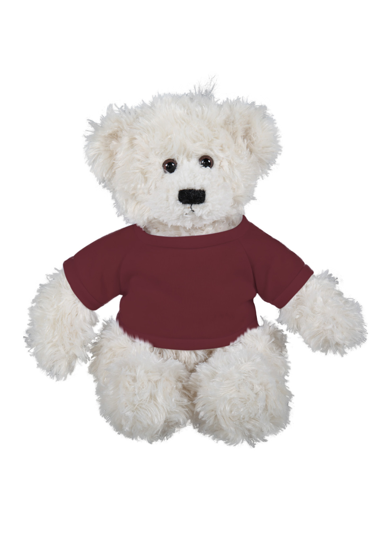 soft plush Cream Brandon Bear with t-shirt 8