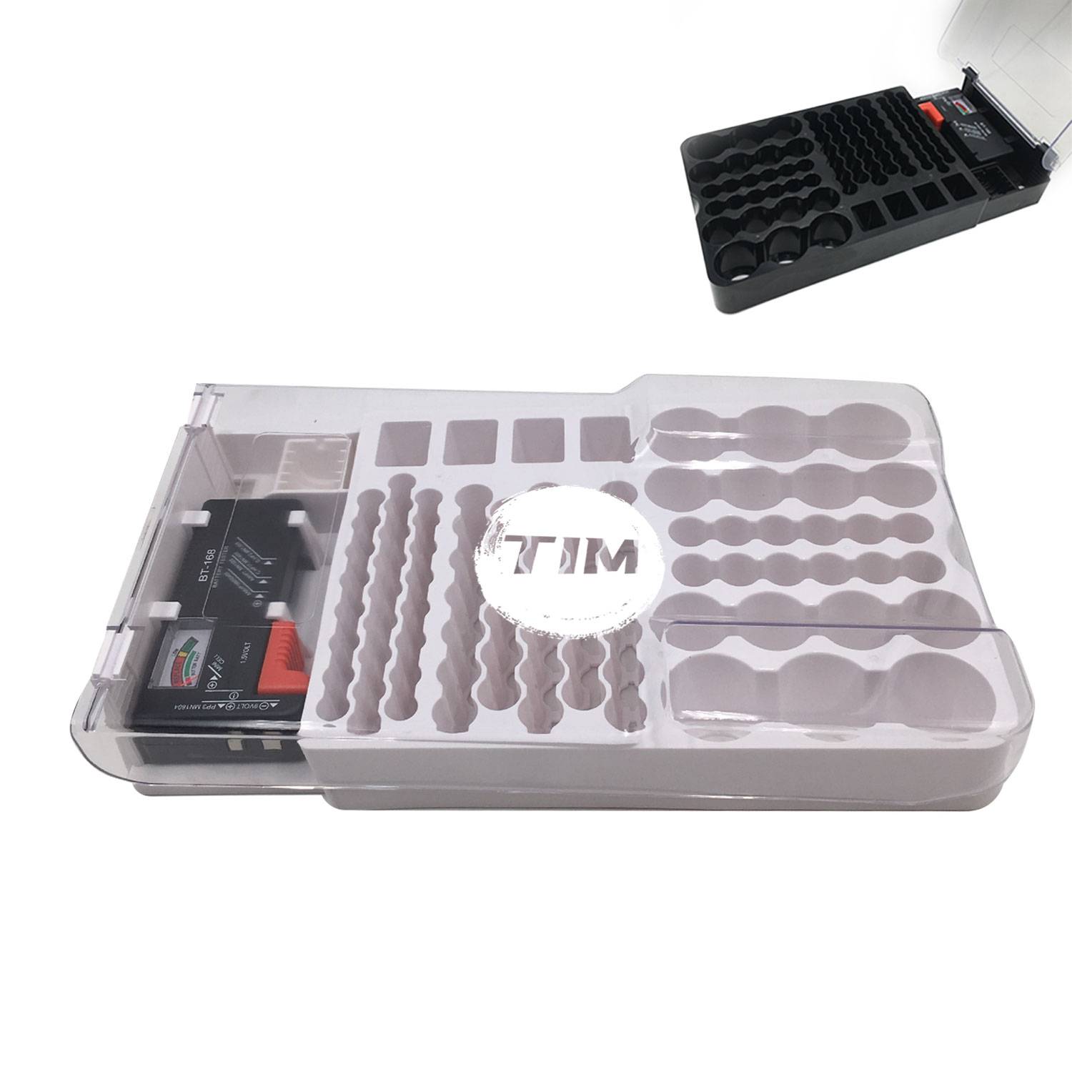 Battery Organizer Box With Tester 2